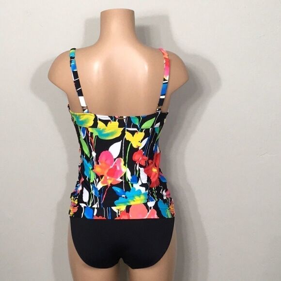 Anne Cole tummy control floral tankini set. New - Picture 7 of 12